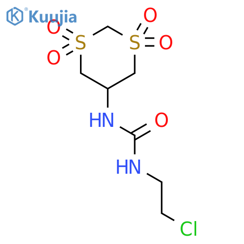 Urea,N-(2-chloroethyl)-N'-(1,1,3,3-tetraoxido-1,3-dithian-5-yl)- structure