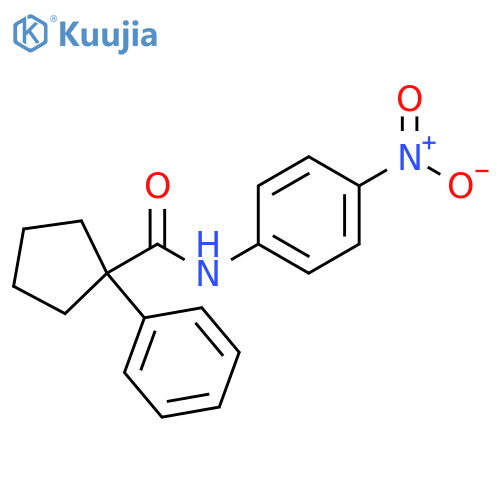 N-{4-nitrophenyl}-1-phenylcyclopentanecarboxamide structure