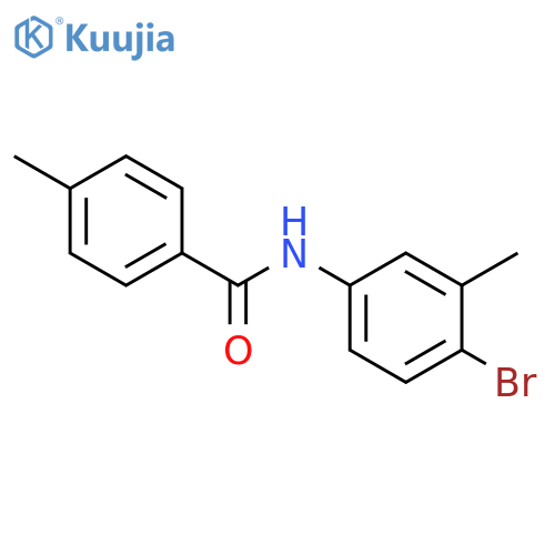 N-(4-bromo-3-methylphenyl)-4-methylbenzamide structure