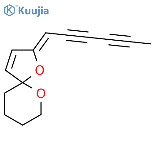 1,6-Dioxaspiro[4.5]dec-3-ene, 2-(2,4-hexadiynylidene)-, (E)- structure