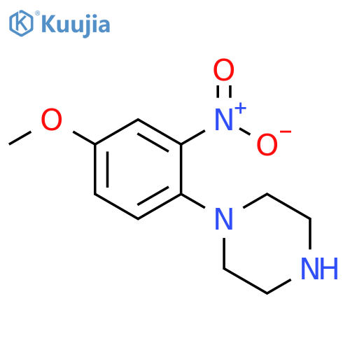 1-(4-Methoxy-2-nitrophenyl)piperazine structure