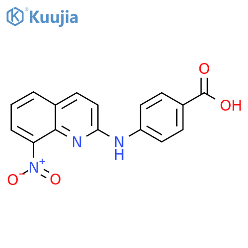 4-(8-Nitroquinolin-2-yl)aminobenzoic acid structure