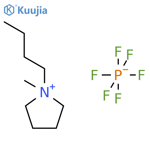 1-Butyl-1-methylpyrrolidinium hexafluorophosphate structure