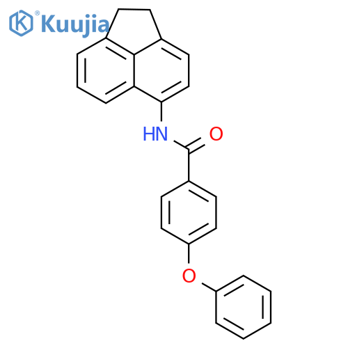 N-(1,2-dihydroacenaphthylen-5-yl)-4-phenoxybenzamide structure