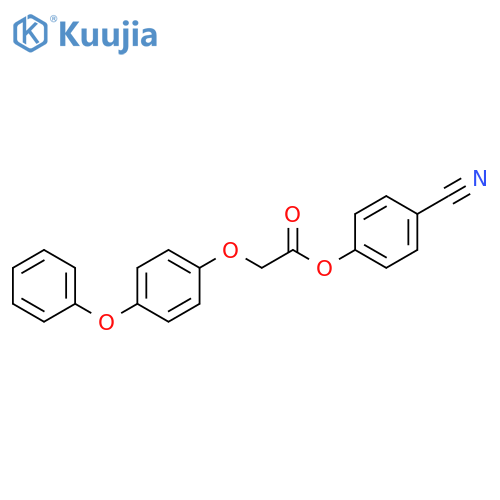 4-cyanophenyl 2-(4-phenoxyphenoxy)acetate structure