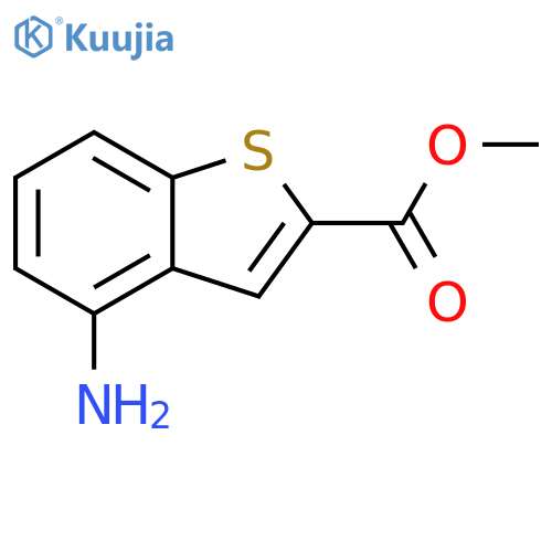 Benzo[b]thiophene-2-carboxylicacid, 4-amino-, methyl ester structure