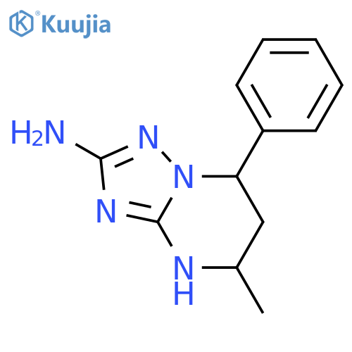 5-Methyl-7-phenyl-4,5,6,7-tetrahydro-[1,2,4]triazolo[1,5-a]pyrimidin-2-ylamine structure