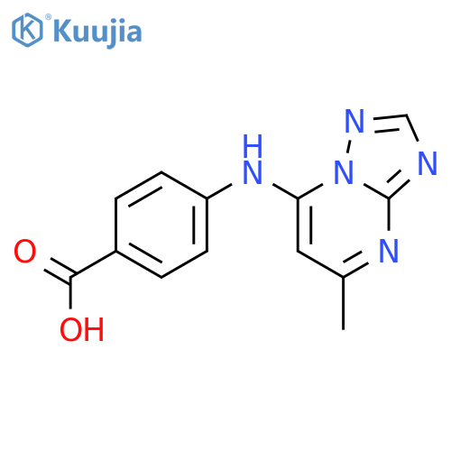 4-((5-Methyl-[1,2,4]triazolo[1,5-a]pyrimidin-7-yl)amino)benzoic acid structure