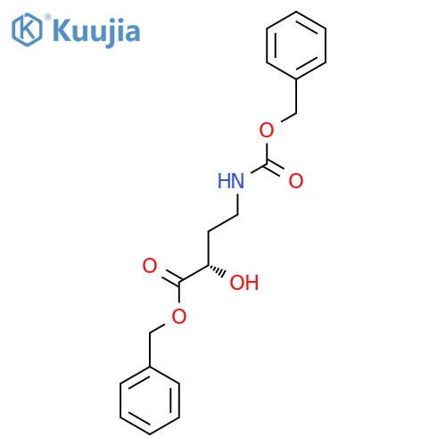 benzyl (2S)-4-{[(benzyloxy)carbonyl]amino}-2-hydroxybutanoate structure