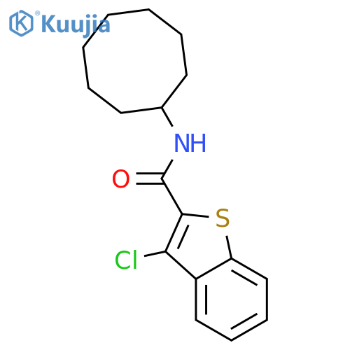 Benzo[b]thiophene-2-carboxamide, 3-chloro-N-cyclooctyl- structure
