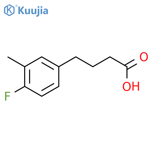 4-(4-Fluoro-3-methyl-phenyl)-butyric Acid structure