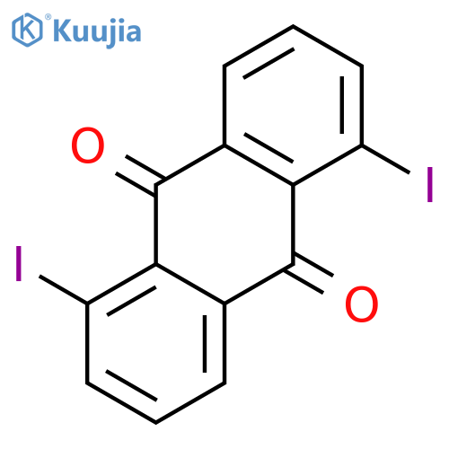 9,10-Anthracenedione, 1,5-diiodo- structure