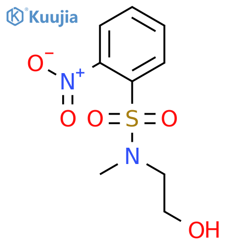 N-(2-hydroxyethyl)-N-methyl-2-nitrobenzenesulfonamide structure