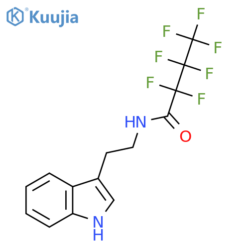 2,2,3,3,4,4,4-Heptafluoro-N-[2-(1H-indol-3-yl)ethyl]butanamide structure