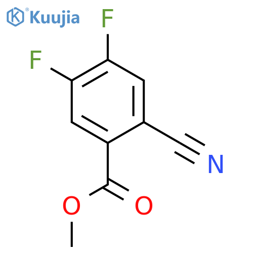 Benzoic acid, 2-cyano-4,5-difluoro-, methyl ester structure