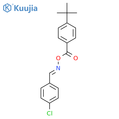 (E)-[(4-chlorophenyl)methylidene]amino 4-tert-butylbenzoate structure