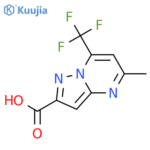 5-Methyl-7-(trifluoromethyl)pyrazolo[1,5-a]pyrimidine-2-carboxylic acid structure
