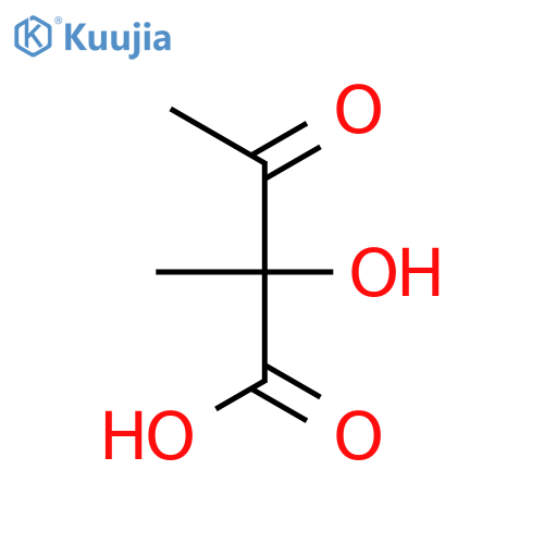 Butanoic acid, 2-hydroxy-2-methyl-3-oxo-, (±)- structure