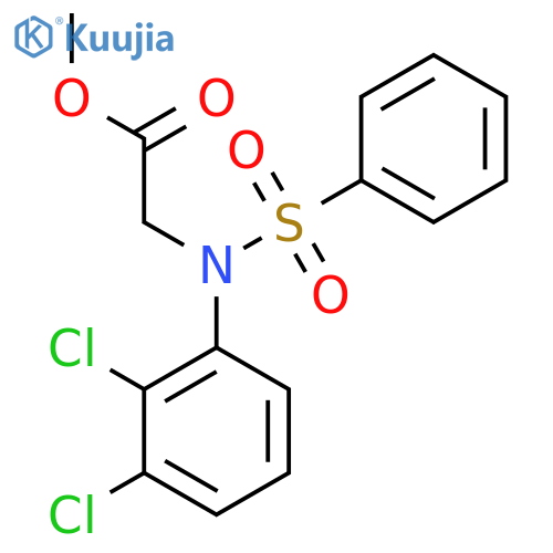 Methyl N-(2,3-dichlorophenyl)-N-(phenylsulfonyl)glycinate structure