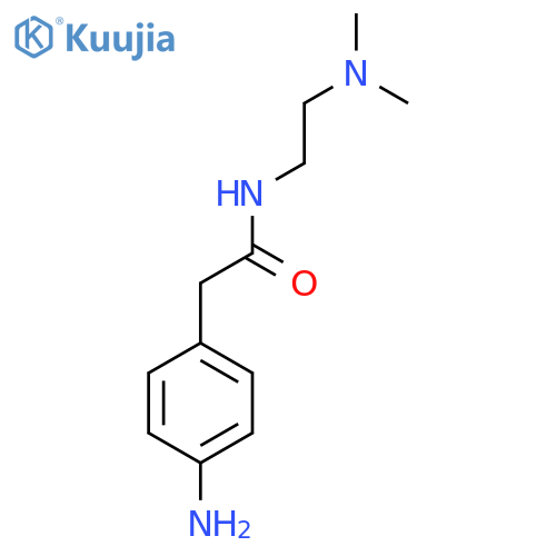 2-(4-aminophenyl)-N-2-(dimethylamino)ethylacetamide structure