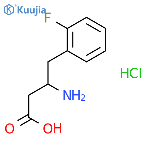 2-Fluoro-D-beta-homophenylalanine hydrochloride structure