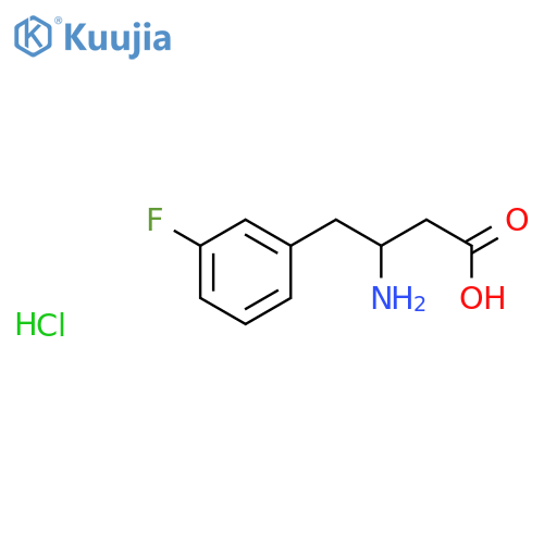 (R)-3-Amino-4-(3-fluorophenyl)butanoic acid, hydrochloride structure