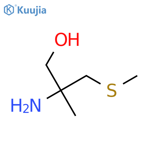 2-amino-2-methyl-3-(methylsulfanyl)propan-1-ol structure