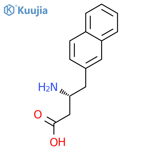(R)-3-Amino-4-(2-naphthyl)butanoic acid, hydrochloride structure