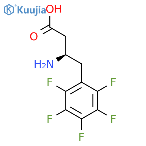 (R)-3-amino-4-(perfluorophenyl)butanoic acid hydrochloride structure