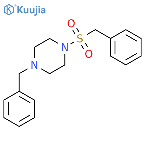 1-benzyl-4-phenylmethanesulfonylpiperazine structure