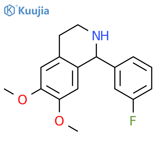 Isoquinoline, 1-(3-fluorophenyl)-1,2,3,4-tetrahydro-6,7-dimethoxy- structure