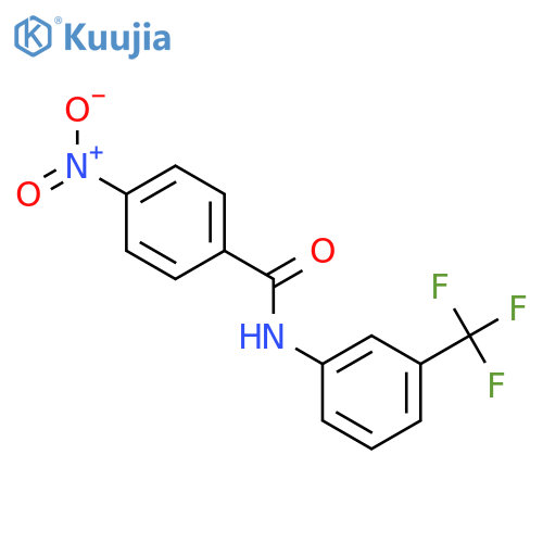 Benzamide, 4-nitro-N-[3-(trifluoromethyl)phenyl]- structure