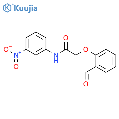 2-(2-Formyl-phenoxy)-N-(3-nitro-phenyl)-acetamide structure