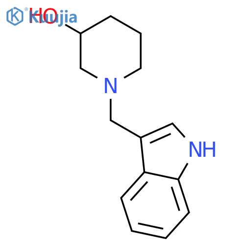 1-(1H-Indol-3-ylmethyl)-3-piperidinol structure