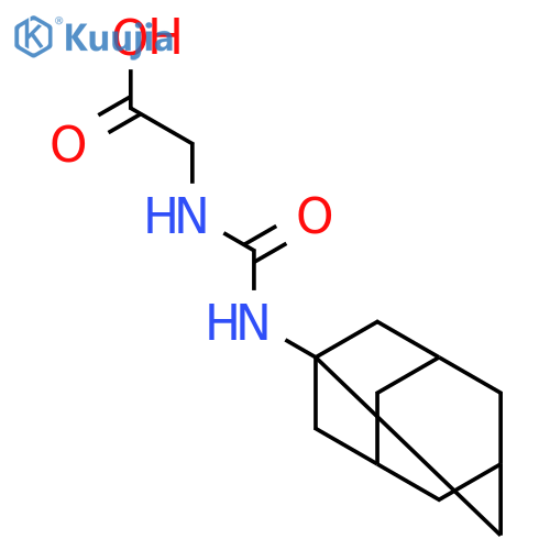 2-{[(adamantan-1-yl)carbamoyl]amino}acetic acid structure