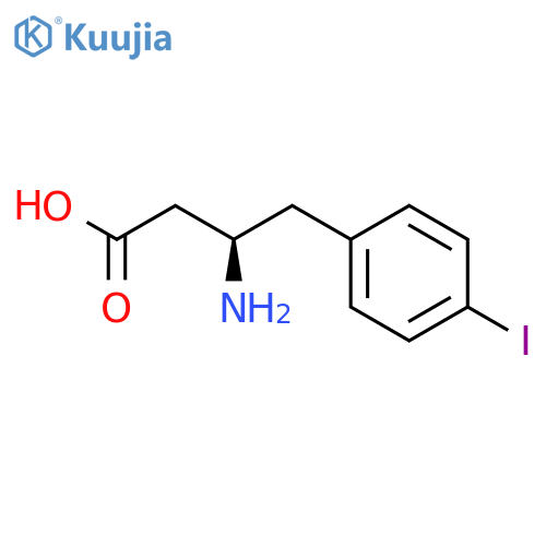 (R)-3-Amino-4-(4-iodophenyl)butanoic acid hydrochloride structure