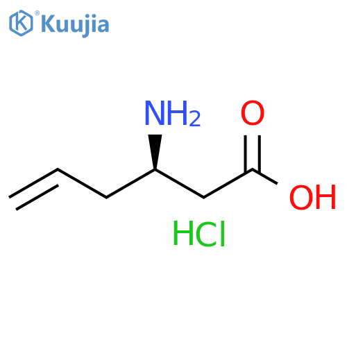 (R)-3-Amino-5-hexenoic acid, hydrochloride structure