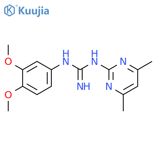 N-(3,4-Dimethoxyphenyl)-N'-(4,6-dimethylpyrimidin-2-yl)guanidine structure