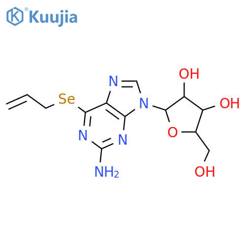 9H-Purine,6-(allylselenyl)-2-amino-9-b-D-ribofuranosyl- (8CI) structure