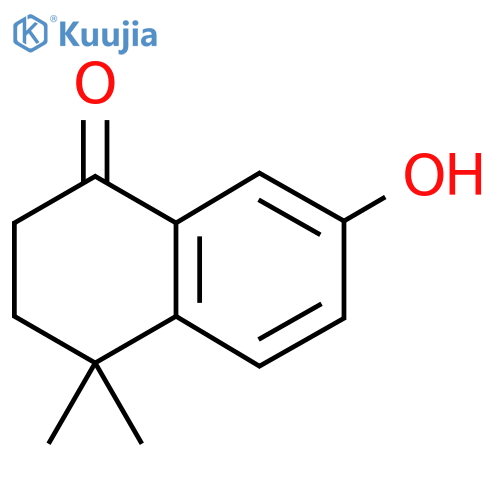 7-hydroxy-4,4-dimethyl-1,2,3,4-tetrahydronaphthalen-1-one structure