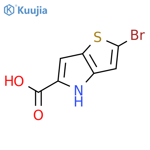 2-bromo-4H-thieno3,2-bpyrrole-5-carboxylic acid structure