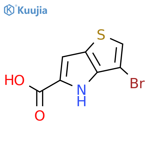 3-Bromo-4H-thieno3,2-bpyrrole-5-carboxylic Acid structure