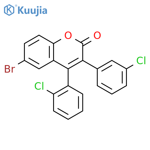 6-Bromo-3(3’-chlorophenyl)-4(2’-chlorophenyl)coumarin structure
