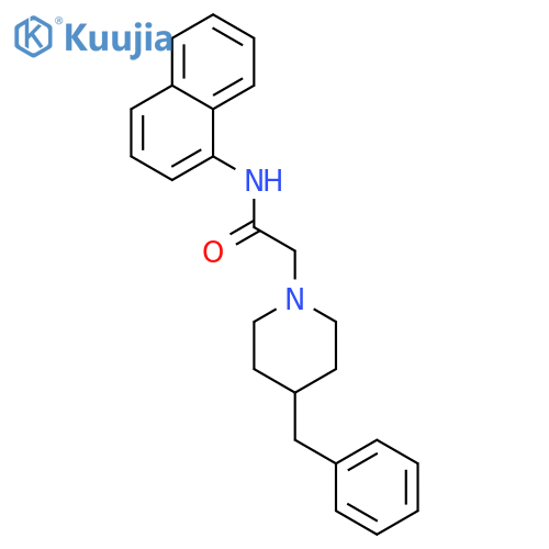 2-(4-Benzyl-piperidin-1-yl)-N-naphthalen-1-yl-acetamide structure