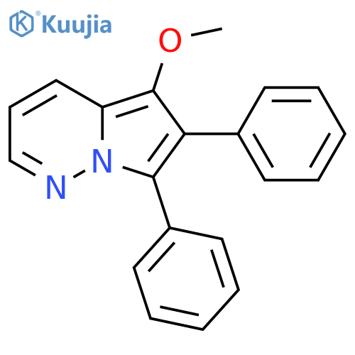 Pyrrolo[1,2-b]pyridazine, 5-methoxy-6,7-diphenyl- structure