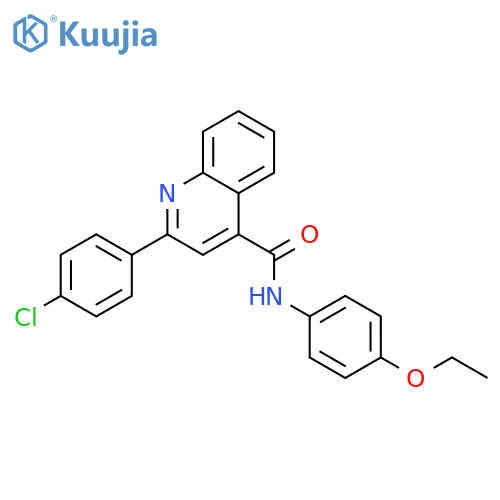 2-(4-Chloro-phenyl)-quinoline-4-carboxylic acid (4-ethoxy-phenyl)-amide structure