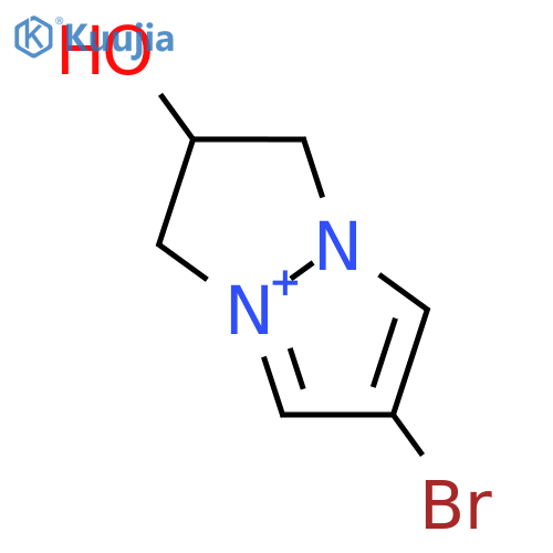 6-bromo-2,3-dihydro-1H-pyrazolo[1,2-a]pyrazol-4-ium-2-ol structure