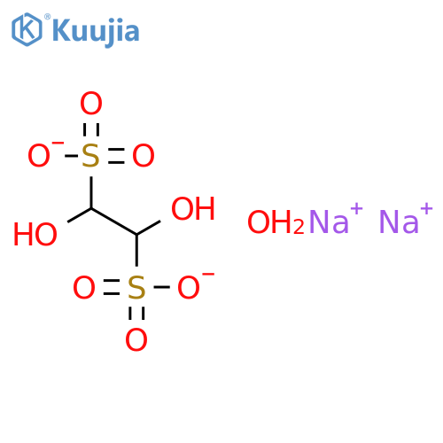 1,2-Ethanedisulfonicacid, 1,2-dihydroxy-, sodium salt, hydrate (1:2:?) structure