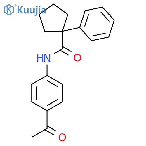 N-(4-Acetylphenyl)-1-phenylcyclopentane-1-carboxamide structure