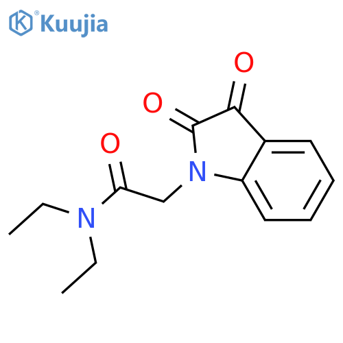 2-(2,3-Dioxo-2,3-dihydro-1H-indol-1-yl)-N,N-diethylacetamide structure
